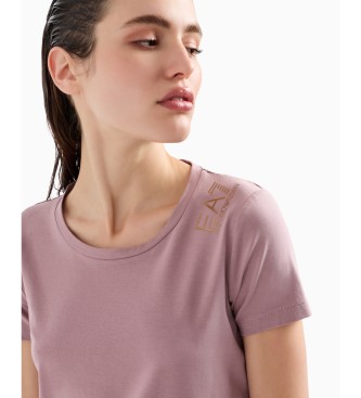 EA7 Core Lady short sleeve T-shirt in stretch cotton pink  