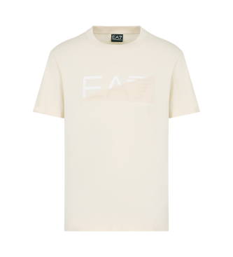 EA7 Graphic Series T-Shirt mit Rundhalsausschnitt wei