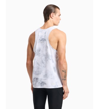 EA7 Dynamic Athlete tank top in Vigor7 technical fabric white