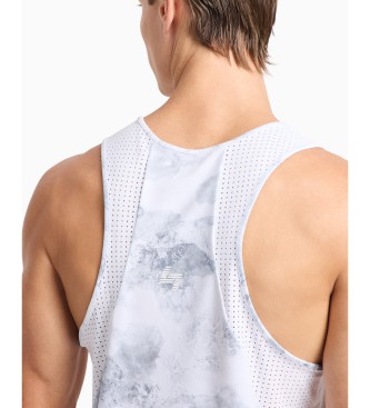 EA7 Dynamic Athlete tank top in Vigor7 technical fabric white