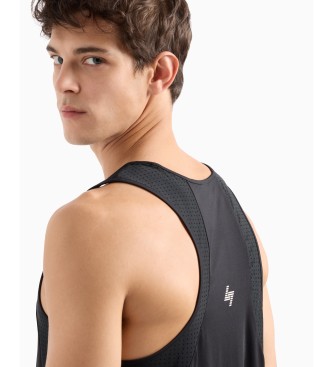 EA7 Dynamic Athlete tank top in Vigor7 technical fabric black  