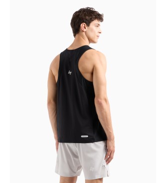 EA7 Dynamic Athlete tanktop van Vigor7 technische stof zwart  