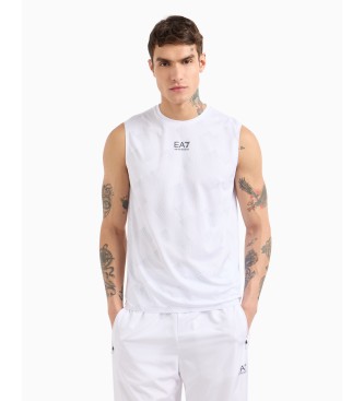 EA7 T-shirt de tecido tcnico Tennis Pro Ventus7 branco