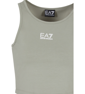 EA7 Sportstop Logo series i gr bomuld med stretch