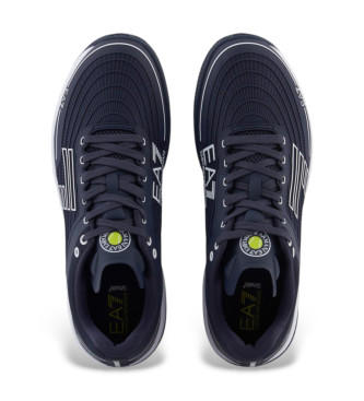 EA7 Scarpe da tennis in argilla blu navy