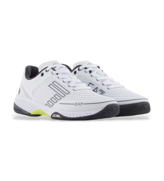 EA7 Scarpe da tennis in terra battuta bianca