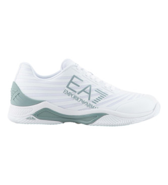 EA7 Chaussures de tennis en terre battue blanches