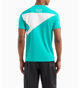 EA7 Niebieska koszulka Tennis Club