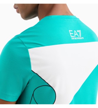 EA7 T-shirt bleu Tennis Club