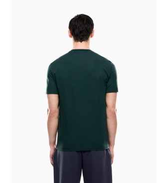 EA7 Tennis Club green knitted T-shirt