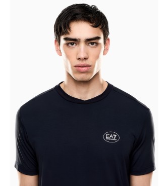 EA7 Tennis Club navy knitted T-shirt