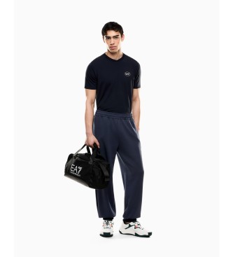 EA7 Tennis Club navy knitted T-shirt