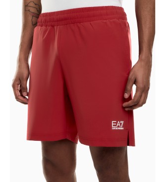 EA7 Short Tennis Pro rouge