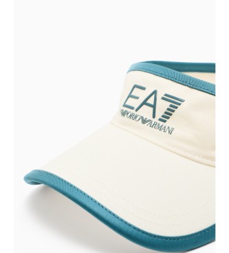 EA7 Off-white embroidered logo tennis visor