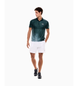 EA7 Polo Tennis Pro Ventus7 Print vert