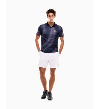 EA7 Polo Tennis Pro Ventus7 Print bleu