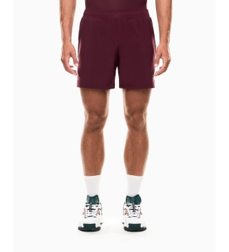 EA7 Tennis Pro Ventus7 burgundy shorts burgundy