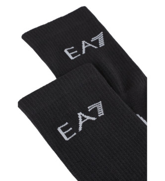EA7 Calcetines cortos Tennis Pro negro