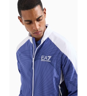 EA7 Tennis Pro Tracksuit in navy technical fabric