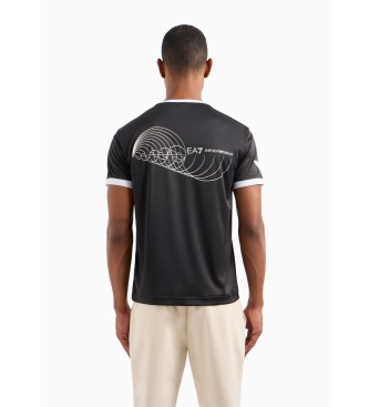 EA7 Tennis Pro T-Shirt M schwarz