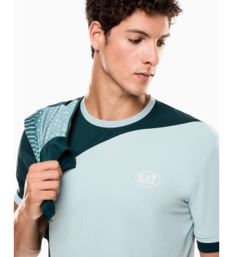 EA7 Tennis Pro Ventus7 Blue T-Shirt
