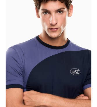 EA7 Tennis Pro Ventus7 Navy T-Shirt