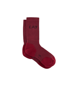 EA7 Tennis Pro Socken burgunderrot