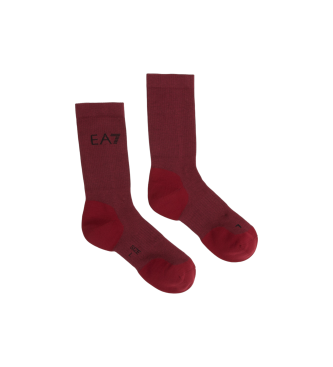 EA7 Chaussettes Tennis Pro bordeaux