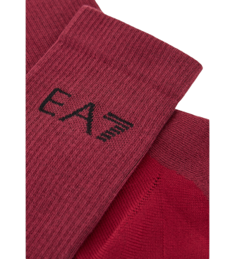 EA7 Tennis Pro Socken burgunderrot