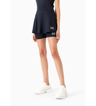 EA7 Tennis Pro kjol i marinbl nyans