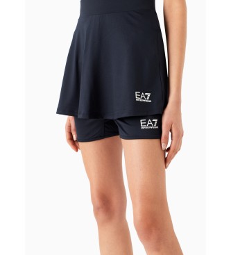 EA7 Tennis Pro kjol i marinbl nyans