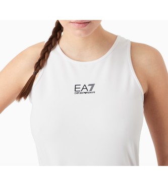 EA7 Koszulka Tennis Pro z białego materiału technicznego