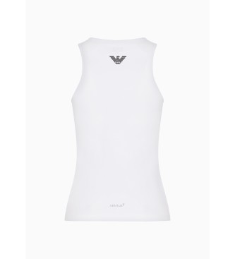 EA7 T-shirt Tennis Pro in tessuto tecnico bianco