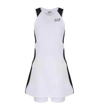 EA7 Sukienka Tennis Pro biała