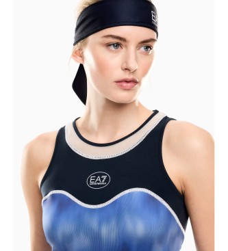 EA7 Tennis Pro Freestyle Kleid blau