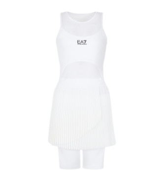 EA7 Teniška obleka Pro bela