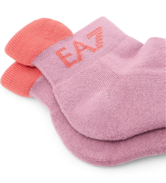 EA7 Meias Tennis Pro cor-de-rosa