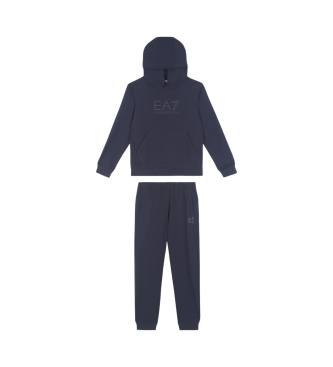 EA7 Visibility navy cotton tracksuit