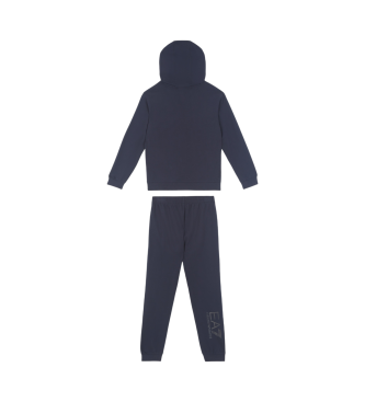 EA7 Visibility navy cotton tracksuit