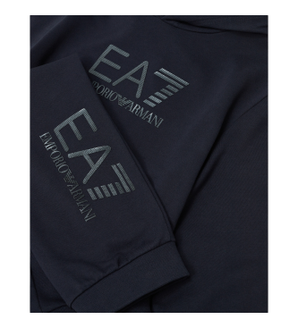 EA7 Visibility marineblauer Trainingsanzug aus Baumwolle