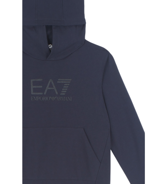 EA7 Visibility marineblauer Trainingsanzug aus Baumwolle