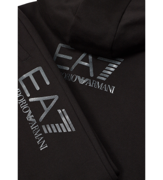 EA7 Bombažna trenirka Tracksuit Visibility black 