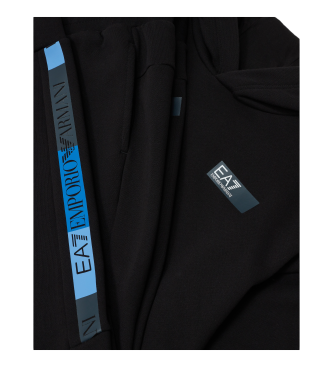 EA7 Logo serie jongen trainingspak katoenmix zwart