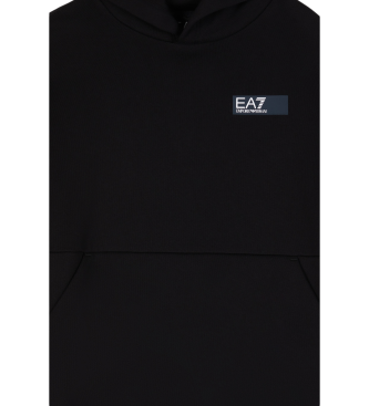 EA7 Logo Series Boy Trainingsanzug aus Baumwollmischung schwarz