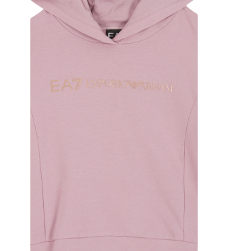 EA7 Shiny Girl pink sweatpants i stretchbomuld