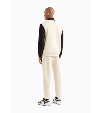 EA7 Beige cotton blend tracksuit