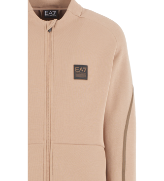 EA7 Trainingsanzug Logo beige