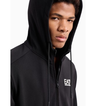 EA7 Visibility cotton blend tracksuit black