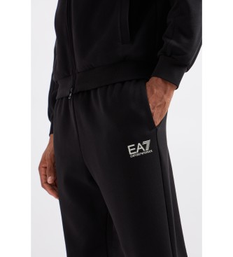 EA7 Visibility cotton blend tracksuit black