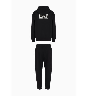 EA7 Visibility cotton blend tracksuit black